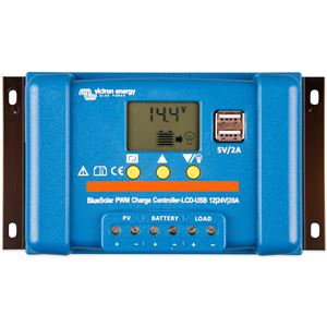 PWM solární regulátor Victron Energy BlueSolar-LCDandUSB 20A