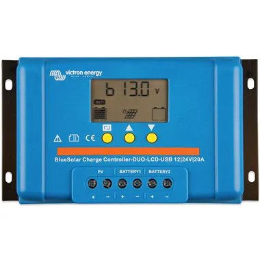 PWM solární regulátor Victron Energy BlueSolar-LCD&USB 20A DUO