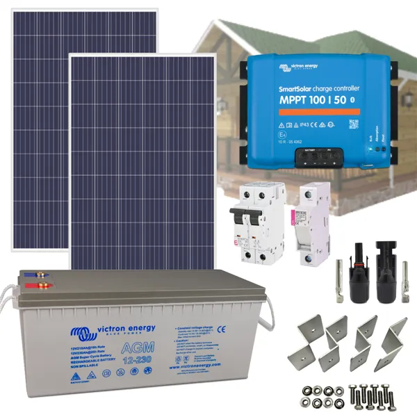 Ostrovní solární systém 570Wp